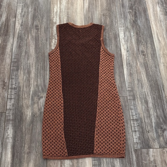 Rag & Bone- Amanda Knit Metallic Dress in Copper Medium - Picture 10 of 10
